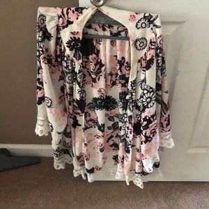 Flowered cardigan